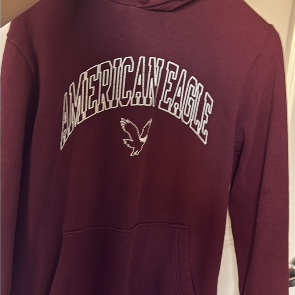 American Eagle Outfitters Burgundy Hoodie